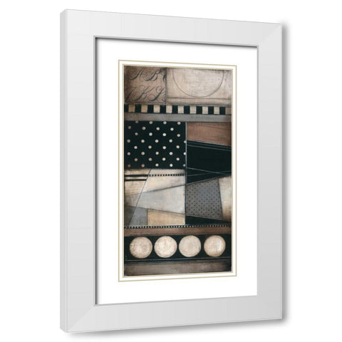 Fancy Letters I White Modern Wood Framed Art Print with Double Matting by Poloson, Kimberly