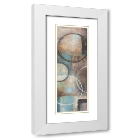 Blue Sky I White Modern Wood Framed Art Print with Double Matting by Poloson, Kimberly