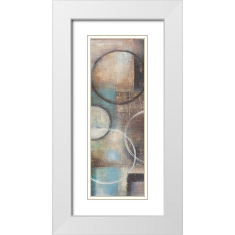 Blue Sky I White Modern Wood Framed Art Print with Double Matting by Poloson, Kimberly