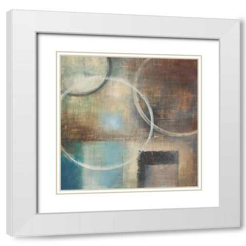 Blue Sky I Bottom White Modern Wood Framed Art Print with Double Matting by Poloson, Kimberly