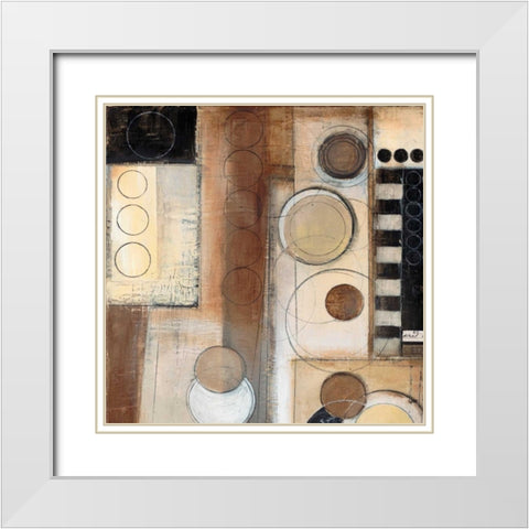 Rush Hour Sq. I White Modern Wood Framed Art Print with Double Matting by Poloson, Kimberly