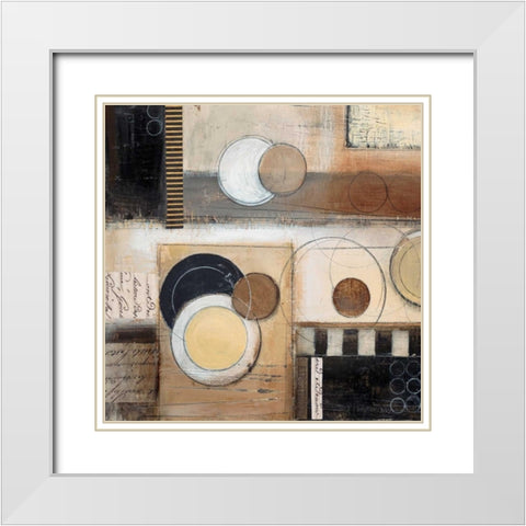 Rush Hour Sq. II White Modern Wood Framed Art Print with Double Matting by Poloson, Kimberly