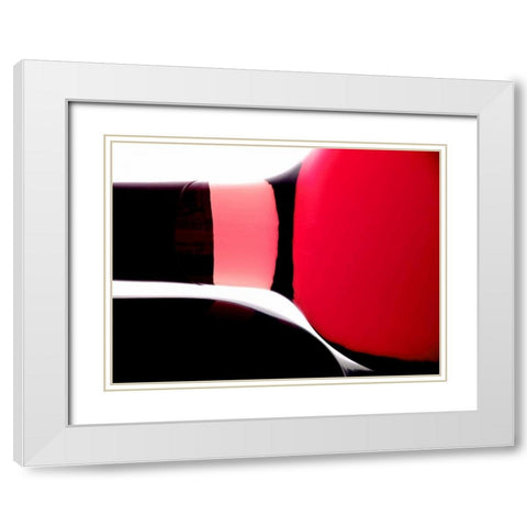 Wine Curves VIII White Modern Wood Framed Art Print with Double Matting by Burkhart, Monika