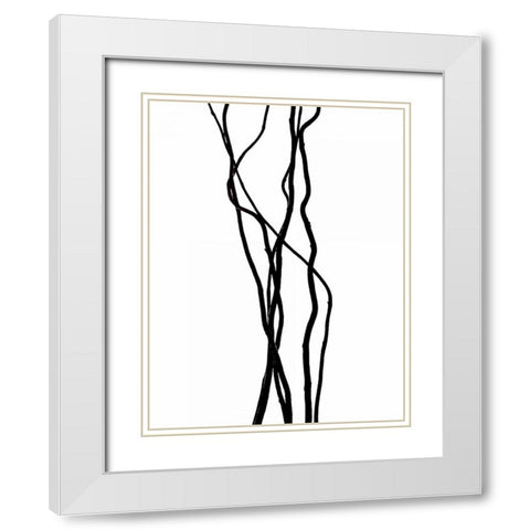 Todays menu White Modern Wood Framed Art Print with Double Matting by Burkhart, Monika