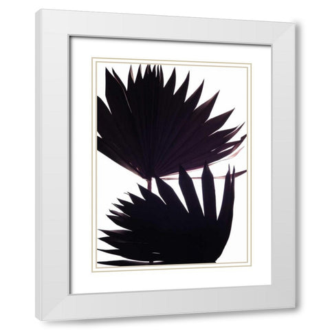 Backlit II White Modern Wood Framed Art Print with Double Matting by Burkhart, Monika