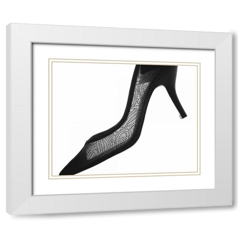High Heels I White Modern Wood Framed Art Print with Double Matting by Burkhart, Monika