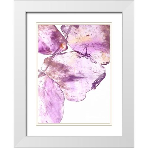 Purple II White Modern Wood Framed Art Print with Double Matting by Burkhart, Monika