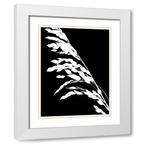 Soliloquy Reverse I White Modern Wood Framed Art Print with Double Matting by Burkhart, Monika