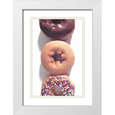 Doughnut Line VI White Modern Wood Framed Art Print with Double Matting by Burkhart, Monika