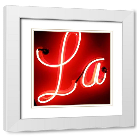 La White Modern Wood Framed Art Print with Double Matting by Burkhart, Monika