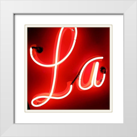 La White Modern Wood Framed Art Print with Double Matting by Burkhart, Monika