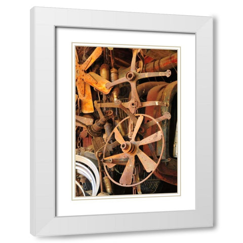 New Era VII White Modern Wood Framed Art Print with Double Matting by Berzel, Erin