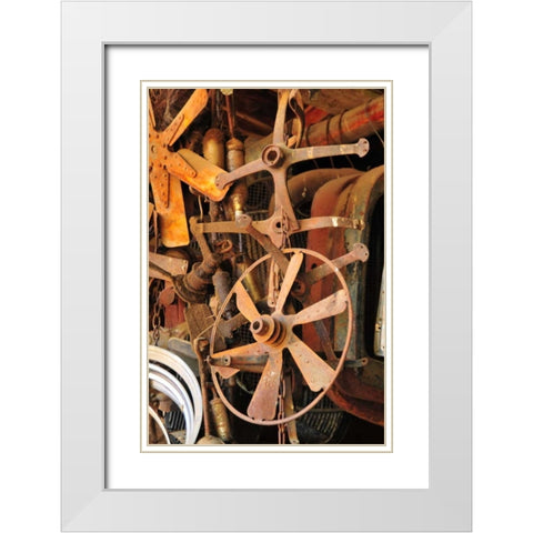 New Era VII White Modern Wood Framed Art Print with Double Matting by Berzel, Erin