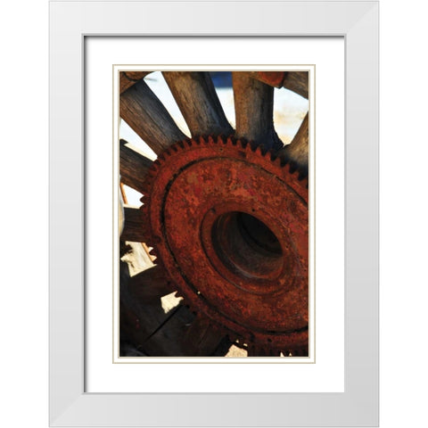 New Era VIII White Modern Wood Framed Art Print with Double Matting by Berzel, Erin