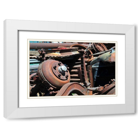New Era IX White Modern Wood Framed Art Print with Double Matting by Berzel, Erin