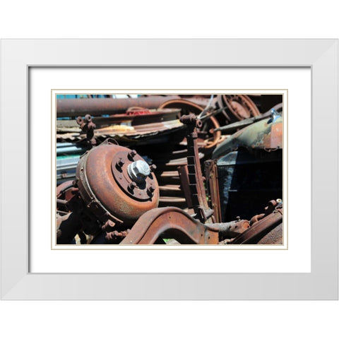 New Era IX White Modern Wood Framed Art Print with Double Matting by Berzel, Erin
