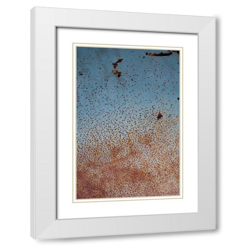 Rust on Antique Car II White Modern Wood Framed Art Print with Double Matting by Berzel, Erin