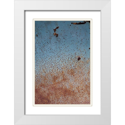 Rust on Antique Car II White Modern Wood Framed Art Print with Double Matting by Berzel, Erin