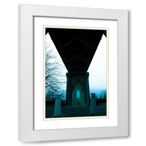 St. Johns Arches III White Modern Wood Framed Art Print with Double Matting by Berzel, Erin