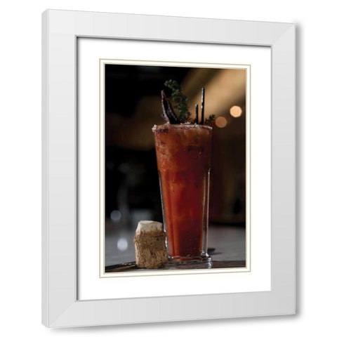 Cocktail Hour X White Modern Wood Framed Art Print with Double Matting by Berzel, Erin