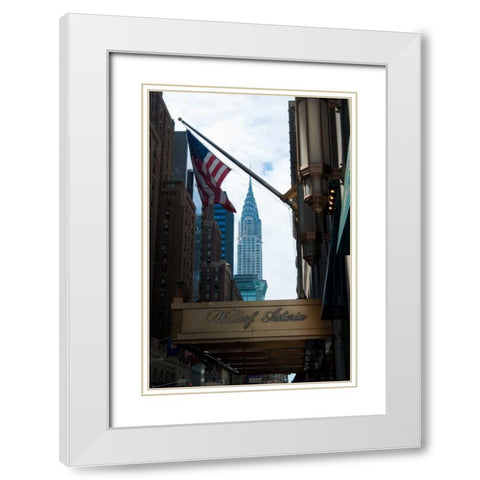 Chrysler Building II White Modern Wood Framed Art Print with Double Matting by Berzel, Erin