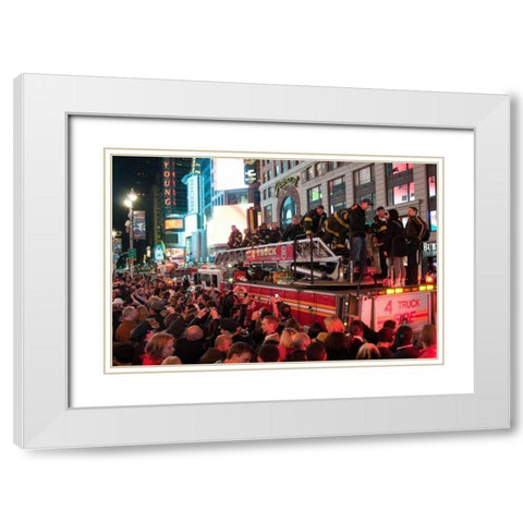 Pride of Midtown IV White Modern Wood Framed Art Print with Double Matting by Berzel, Erin