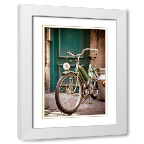 Moto I White Modern Wood Framed Art Print with Double Matting by Berzel, Erin