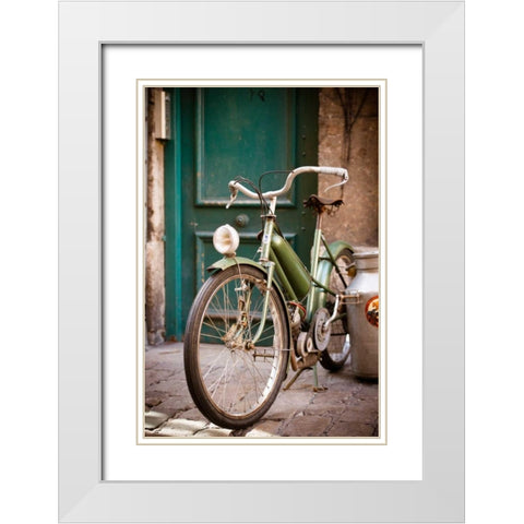 Moto I White Modern Wood Framed Art Print with Double Matting by Berzel, Erin