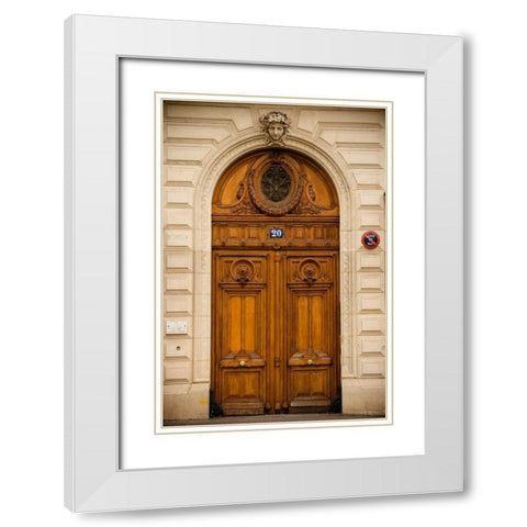 La Porte IV White Modern Wood Framed Art Print with Double Matting by Berzel, Erin