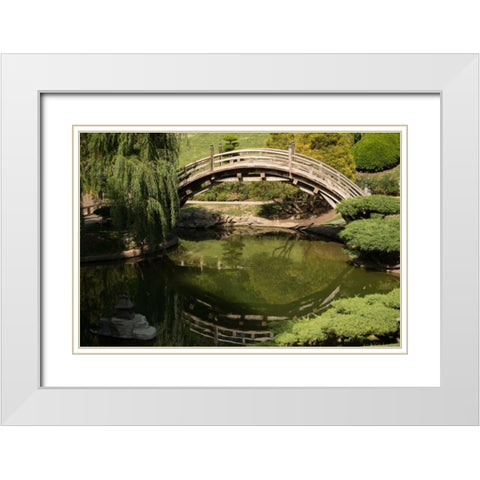 Moon Bridge II White Modern Wood Framed Art Print with Double Matting by Berzel, Erin