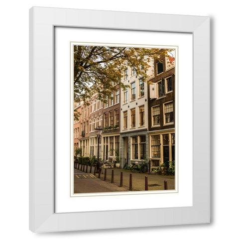 Amsterdam Neighborhood I White Modern Wood Framed Art Print with Double Matting by Berzel, Erin