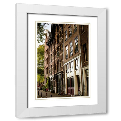 Amsterdam Neighborhood II White Modern Wood Framed Art Print with Double Matting by Berzel, Erin