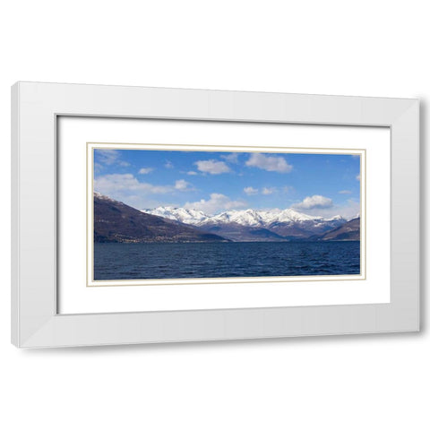 Mountain Splendor White Modern Wood Framed Art Print with Double Matting by Crane, Rita