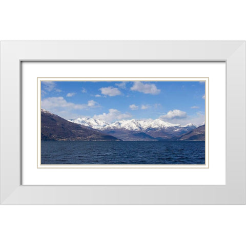 Mountain Splendor White Modern Wood Framed Art Print with Double Matting by Crane, Rita