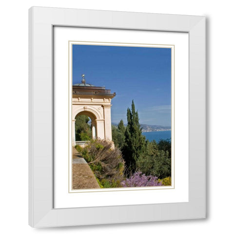 Italian Garden IV White Modern Wood Framed Art Print with Double Matting by Crane, Rita