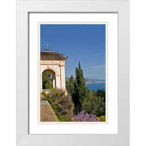 Italian Garden IV White Modern Wood Framed Art Print with Double Matting by Crane, Rita