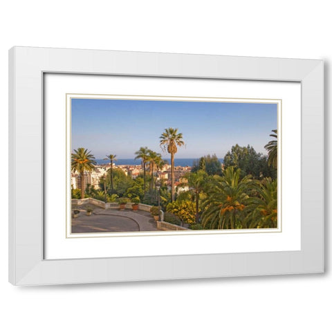 French Riviera I White Modern Wood Framed Art Print with Double Matting by Crane, Rita