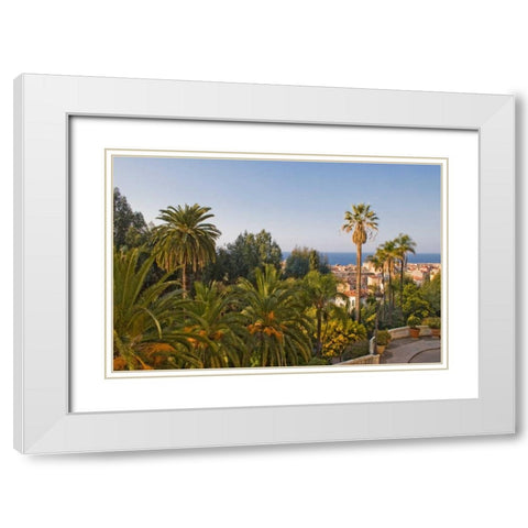French Riviera II White Modern Wood Framed Art Print with Double Matting by Crane, Rita