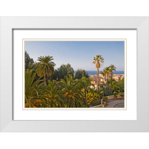 French Riviera II White Modern Wood Framed Art Print with Double Matting by Crane, Rita