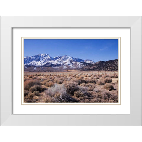 Eastern Sierra I White Modern Wood Framed Art Print with Double Matting by Crane, Rita