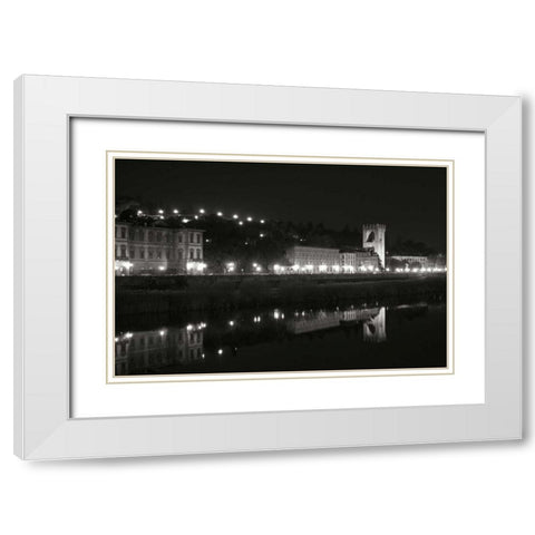 Tuscan Reflections II White Modern Wood Framed Art Print with Double Matting by Crane, Rita