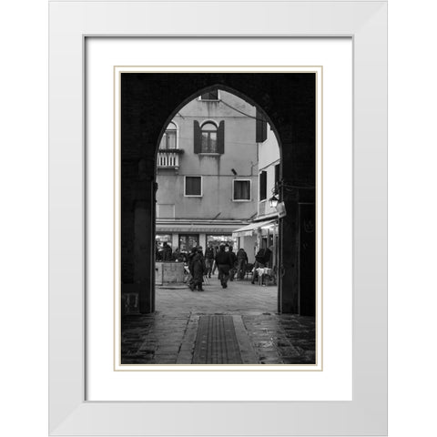 Venice Arches III White Modern Wood Framed Art Print with Double Matting by Crane, Rita