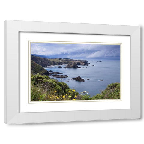 Spring Morning I White Modern Wood Framed Art Print with Double Matting by Crane, Rita