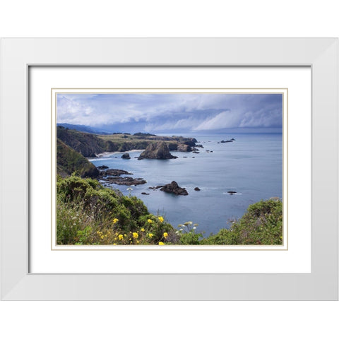 Spring Morning I White Modern Wood Framed Art Print with Double Matting by Crane, Rita