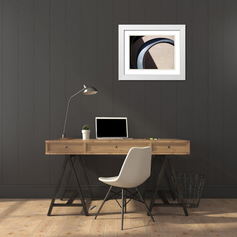 Architectural Abstract I White Modern Wood Framed Art Print with Double Matting by Christensen, Jim