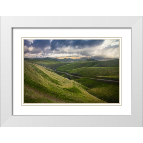 Transience II White Modern Wood Framed Art Print with Double Matting by Geistweite, Mark
