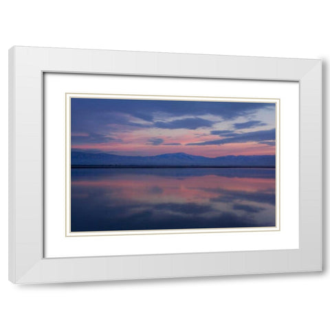 Watercolor I White Modern Wood Framed Art Print with Double Matting by Geistweite, Mark