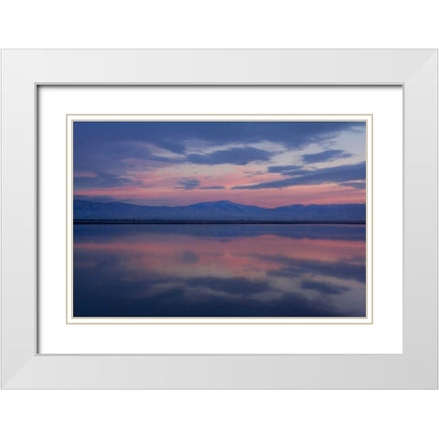 Watercolor I White Modern Wood Framed Art Print with Double Matting by Geistweite, Mark