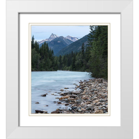 Oh Canada II White Modern Wood Framed Art Print with Double Matting by Hellmann, Stan