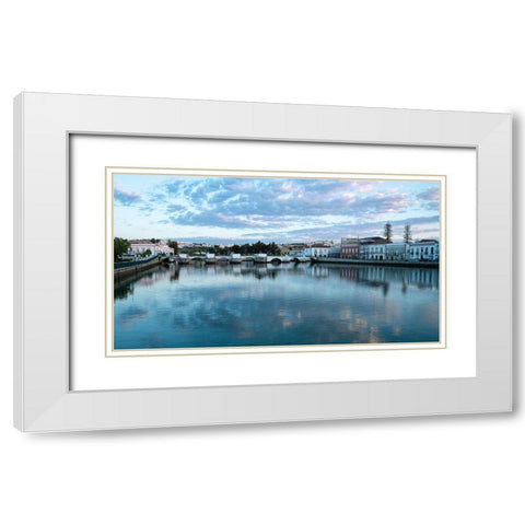 Tavira, Portugal White Modern Wood Framed Art Print with Double Matting by Hellmann, Stan